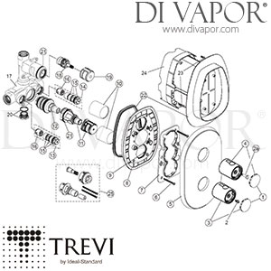 Trevi Melange Shower Valve A4290AA Spare Parts - IDL DV 403